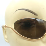 Chanel CC Half-Rim Sunglasses Matte Gold 4004 102/93