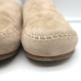 Jenni Kayne Shearling-Lined Moc Clogs Taupe Suede Size 37