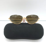 Chanel CC Half-Rim Sunglasses Matte Gold 4004 102/93