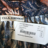Ulla Johnson Tiered Midi Skirt Amelia Floral Print Cotton Voile Size 10 NEW