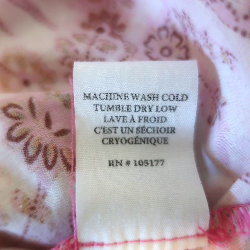 Ulla Johnson Lulua Ruffled Mini Dress Pink Camellia Print Cotton Poplin Size 2