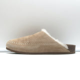 Jenni Kayne Shearling-Lined Moc Clogs Taupe Suede Size 37