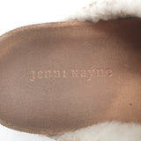 Jenni Kayne Shearling-Lined Moc Clogs Taupe Suede Size 37