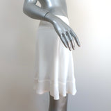 Chloe Mini Skirt Milk White Crepe Size 42