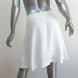 Chloe Mini Skirt Milk White Crepe Size 42