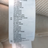 Sandro Osy Rhinestone Half-Zip Pullover Sweater Ecru Cashmere-Blend Size 0