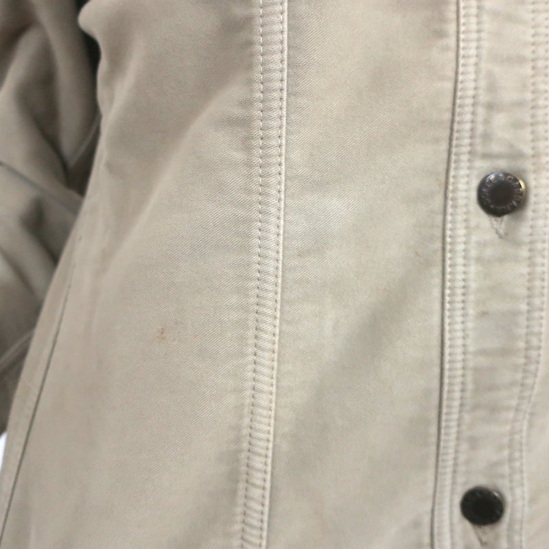 Dolce &amp; Gabbana Button-Up Jacket Beige Cotton Size 44