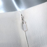 Chloe Mini Skirt Milk White Crepe Size 42