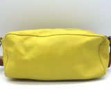 Miu Miu Rectangular Shoulder Bag Yellow Leather Small Crossbody