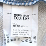 Versace Jeans Couture Garland Baroque Hooded Sweatshirt Blue Size Large NEW