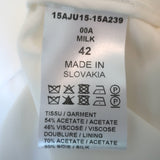 Chloe Mini Skirt Milk White Crepe Size 42