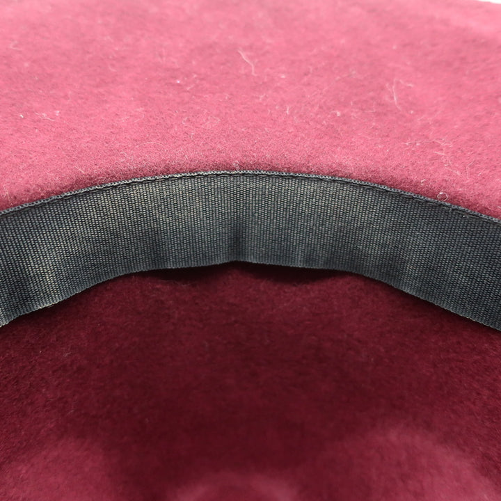 ANINE BING Wool Felt Fedora Hat Burgundy