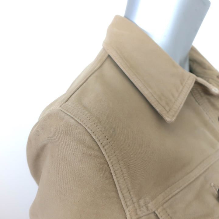 Dolce &amp; Gabbana Button-Up Jacket Beige Cotton Size 44