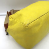 Miu Miu Rectangular Shoulder Bag Yellow Leather Small Crossbody