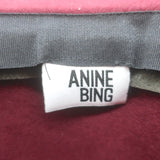 ANINE BING Wool Felt Fedora Hat Burgundy