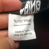 ANINE BING Wool Felt Fedora Hat Burgundy