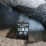 ACNE Studios Houndstooth Shawl Scarf Gray Virgin Wool