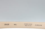 Aureum Collective No. 8 Belt Tobacco Leather & Silver Size Medium/Large NEW