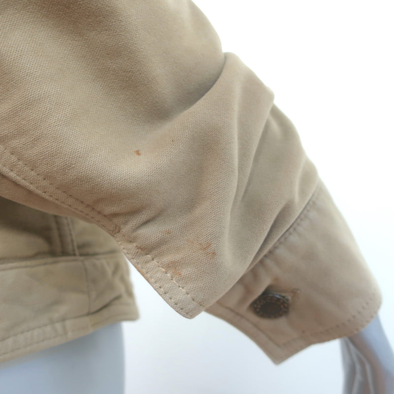 Dolce &amp; Gabbana Button-Up Jacket Beige Cotton Size 44