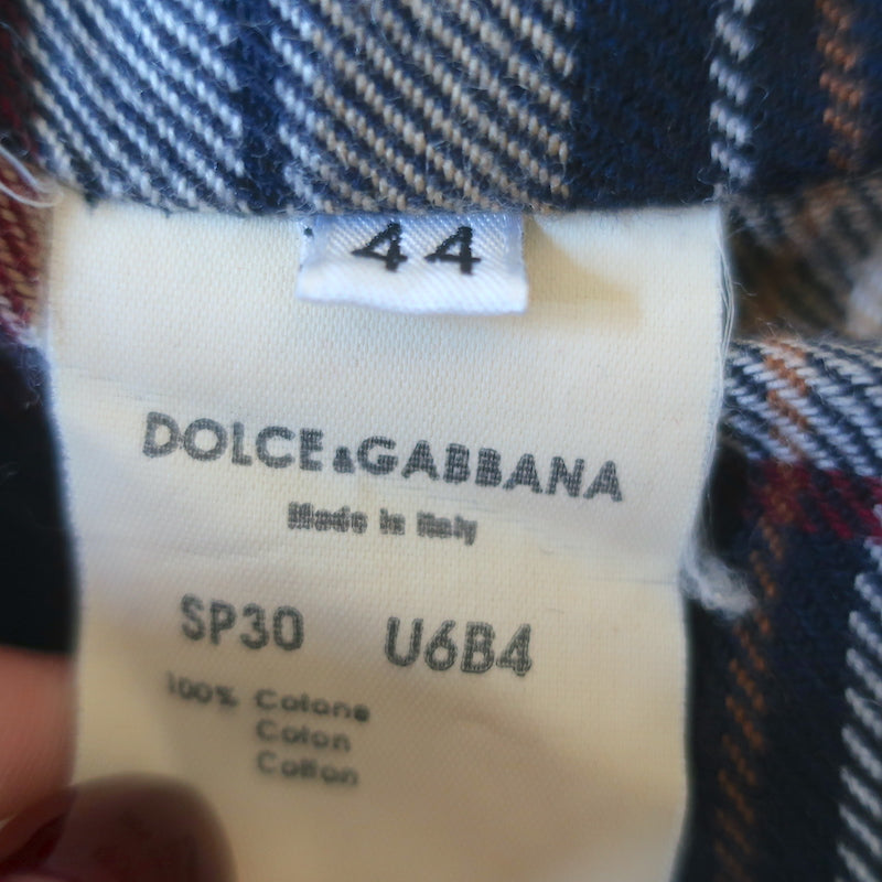 Dolce &amp; Gabbana Button-Up Jacket Beige Cotton Size 44