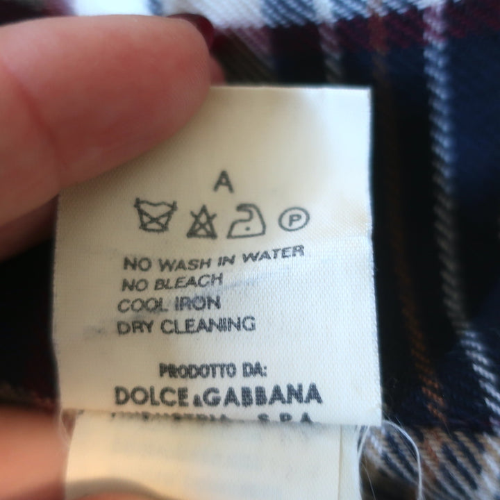 Dolce &amp; Gabbana Button-Up Jacket Beige Cotton Size 44