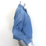 TWP Tie-Neck Button Down Denim Shirt Vintage Blue Size Extra Extra Small