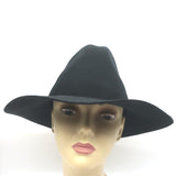 Janessa Leone Kit Fedora Hat Black Wool Felt Size Small