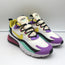 Nike Air Max 270 React Geometric Art Sneakers White/Violet Size 9 AT6174-101