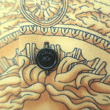 Versace Palazzo Fit Maschera Baroque Print Shirt Black/Gold Silk Twill Size 40