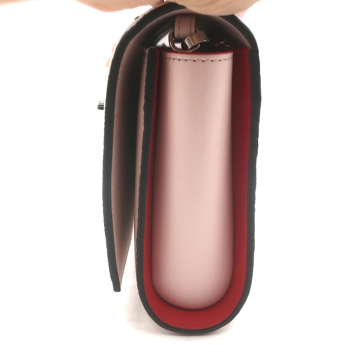 Christian Louboutin Paloma Flap Clutch Leche Grained Leather Crossbody Bag NEW