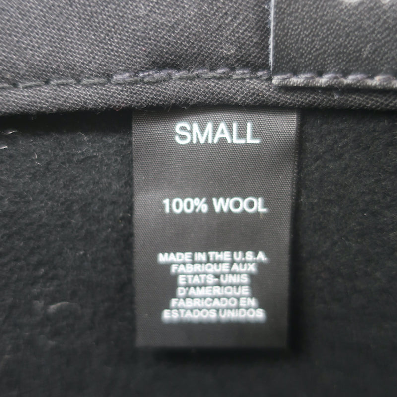 Janessa Leone Kit Fedora Hat Black Wool Felt Size Small
