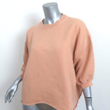 Rachel Comey Fond Sweatshirt Peach Cotton-Blend Size Extra Small/Small