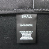 Janessa Leone Kit Fedora Hat Black Wool Felt Size Small