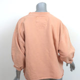 Rachel Comey Fond Sweatshirt Peach Cotton-Blend Size Extra Small/Small