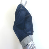 TWP Dusty Jean Jacket Dark Wash Pintuck Denim Size Extra Small