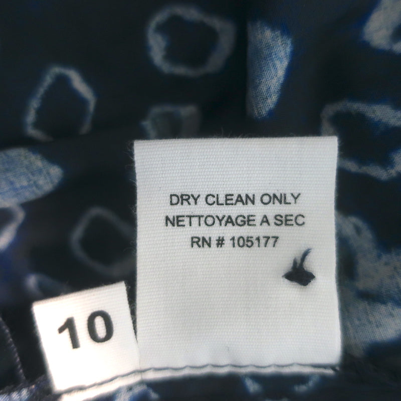 Ulla Johnson Joan Ruffle Dress Ultramarine Printed Cotton Size 10 NEW