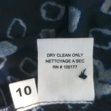 Ulla Johnson Joan Ruffle Dress Ultramarine Printed Cotton Size 10 NEW