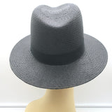Rag & Bone Straw Panama Hat Black Size Small/Medium