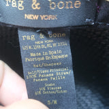 Rag & Bone Straw Panama Hat Black Size Small/Medium