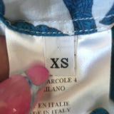La DoubleJ Bellini Maxi Shirt Dress Lilium Blue Cotton Voile Size Extra Small