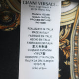 Versace Heritage Fit Barocco Print Shirt Black/Gold Silk Twill Size 48