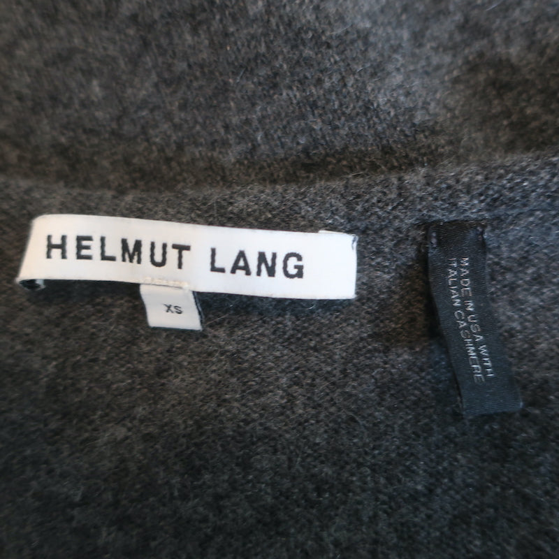 Helmut Lang Cashmere Sweater Dark Gray Size Extra Small