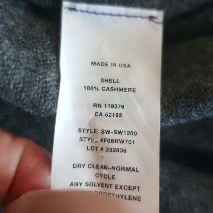 Helmut Lang Cashmere Sweater Dark Gray Size Extra Small