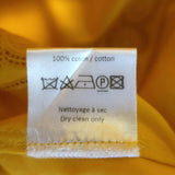 Alaia Crochet Lace-Trimmed Midi Shirtdress Marigold Cotton Size 44