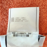 Chanel 00T Fuzzy Knit Cardigan Orange Size 42