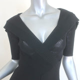 Jean Paul Gaultier Soleil Short Sleeve Mesh Jumpsuit Black Size Extra Small