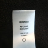 FRAME Cashmere Ruched-Sleeve Sweater Dark Brown Size Small Scoop Neck Pullover