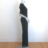 Jean Paul Gaultier Soleil Short Sleeve Mesh Jumpsuit Black Size Extra Small