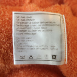 Chanel 00T Fuzzy Knit Cardigan Orange Size 42