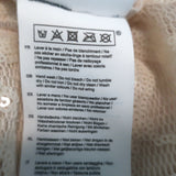 Maje Jupon Floral-Sequined Mesh Midi Skirt Beige Size 34